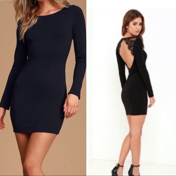 Lulus Dresses & Skirts - Lulu’s Tallest Tower lace trim backless dress